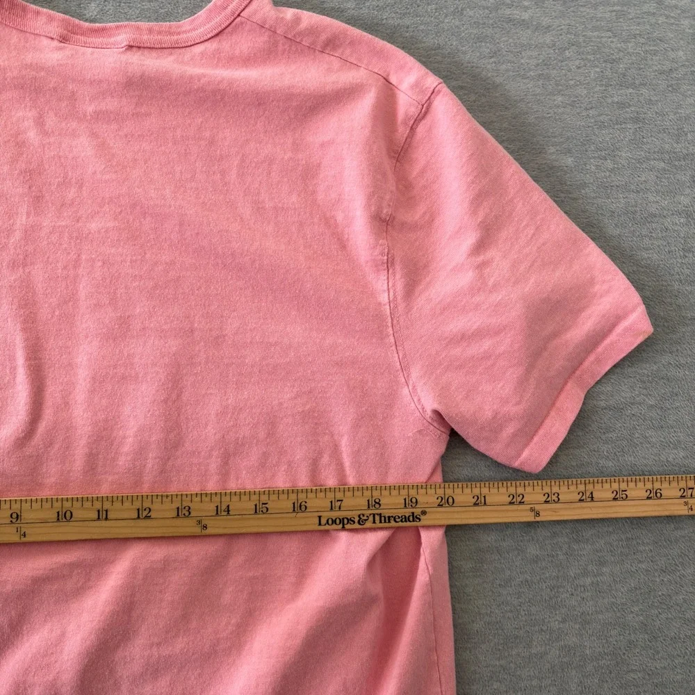 Champion Mens Large Pink Mirrored Logo Short Sleeve Graphic T-Shirt Crew Neck - Picture 7 of 8